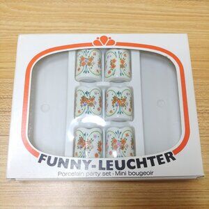 Funny-Leuchter Porcelain Party Mini Bougeoir Butterfly‎ Set VTG -  NO CANDLES